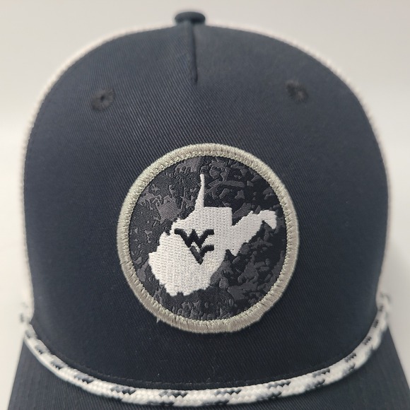 West Viriginia Mountaineers Hat Nike Snapback Mesh Black Montani Semper Liberi - Picture 5 of 12